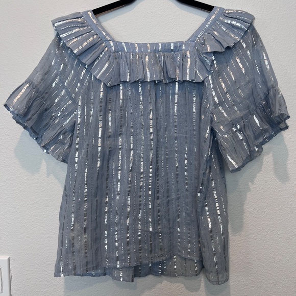 Anthropologie Shimmer Top - Picture 2 of 3